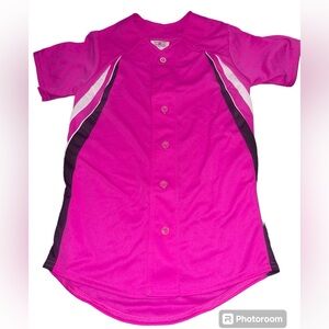 Teamwork athletic apparel button up softball Jersey‎ size XL (30.5-31)